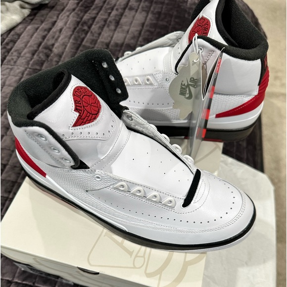 Men size 10.5 Retro Air Jordan 2 (White) - Picture 3 of 6